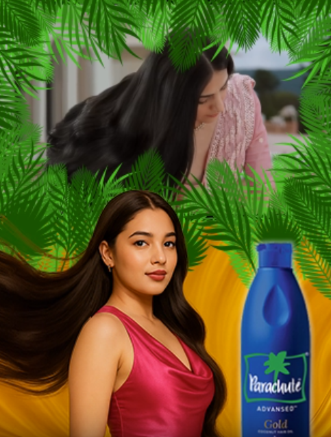 parachute oil interstitial ads